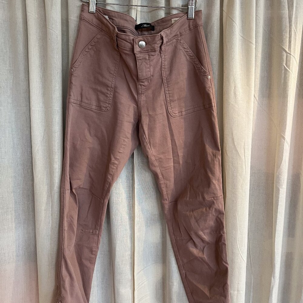Pink/Beige Mavi Ivy Mid-Rise Cargo Pants
